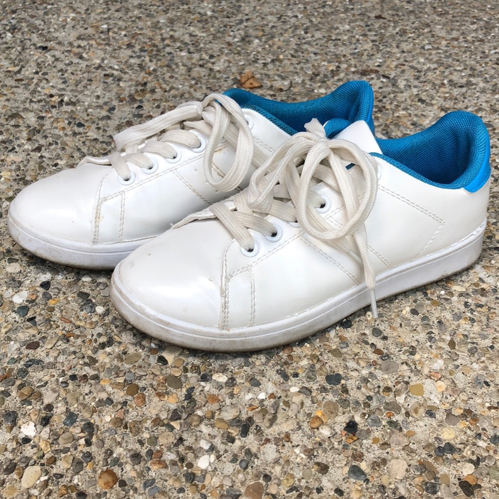 White/ Blue Sneakers